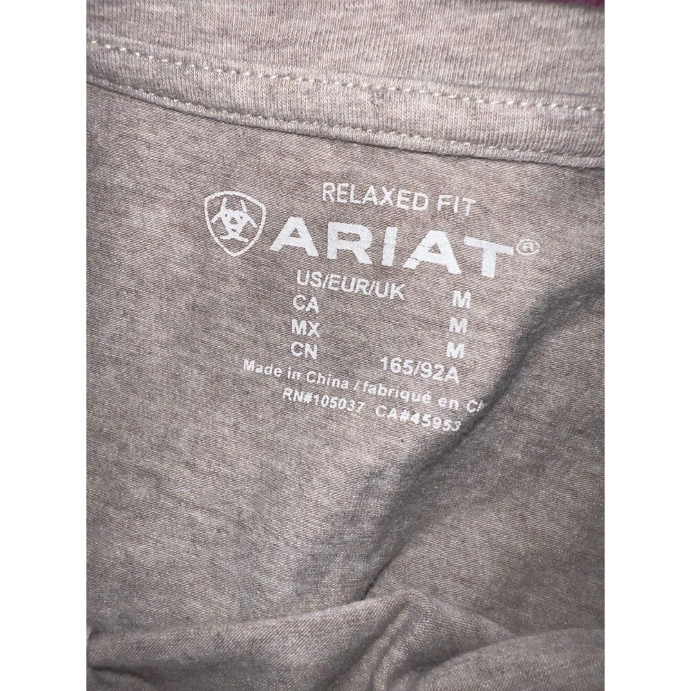 Ariat Bandit Town Saloon Shirt Women M Brown Preowned Cowboy Studded Relaxed Fit - Picture 5 of 10